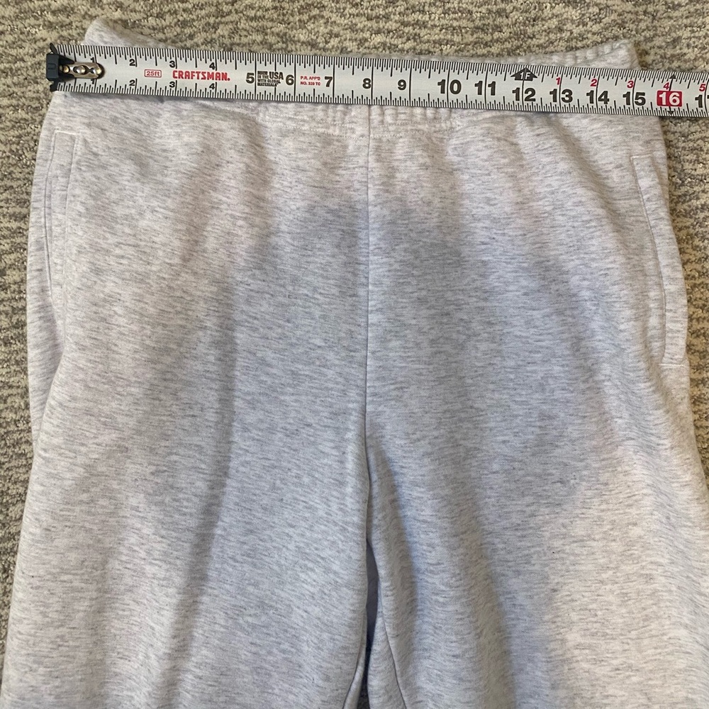 SKIMS Cotton Fleece Joggers Light Heather Gray Size S Ultra Soft NWT - Picture 3 of 7